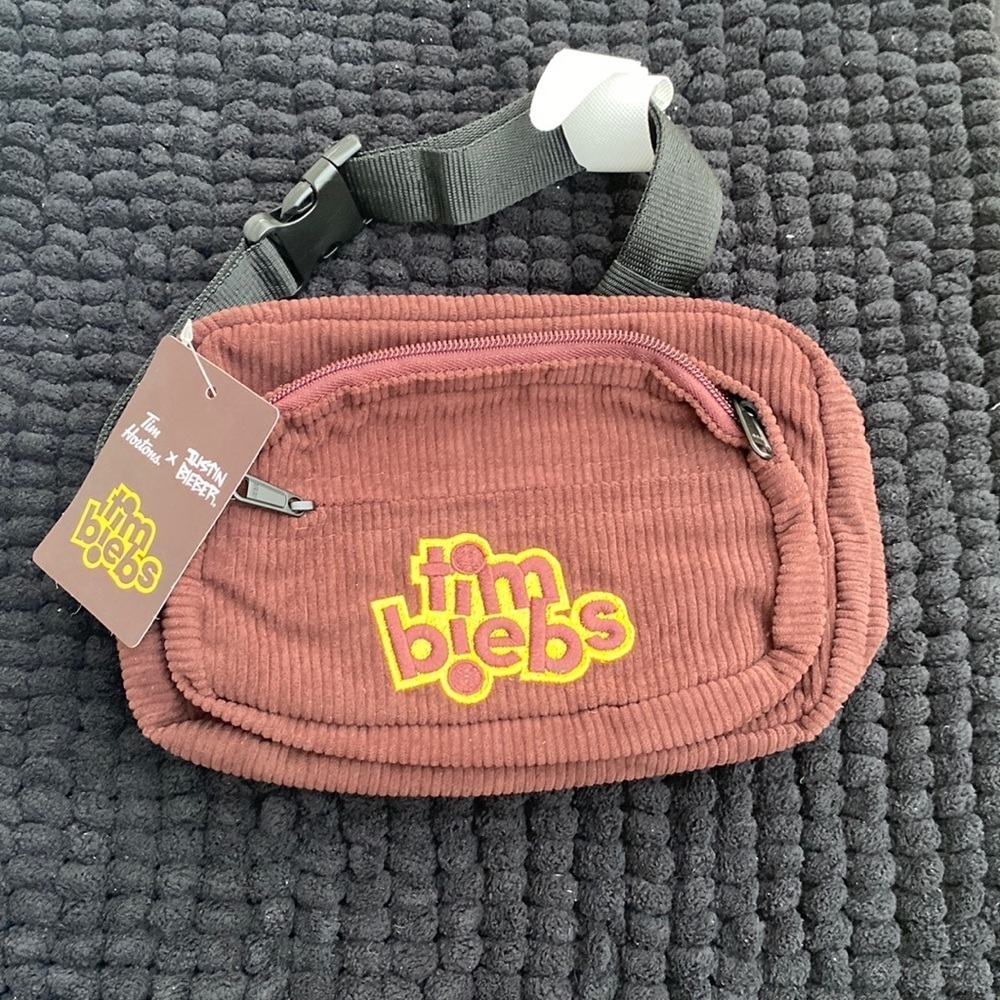 NWT LIMITED EDITION 🍍JUSTIN BIEBER🍍TIM BIEBS CORDUROY FANNY PACK🍍F-1